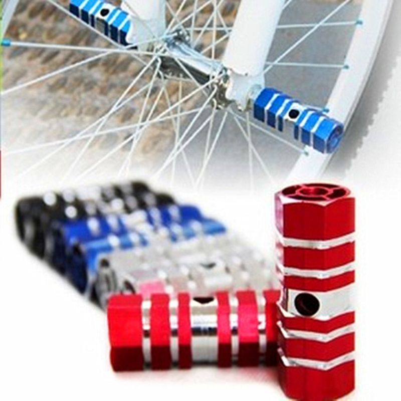 2pcs Axles Aluminum Alloy Stunt Foot Pegs Pedal for Bicycle Cycling