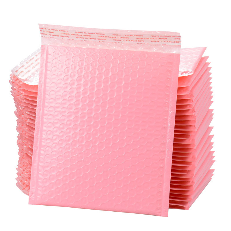 10Pcs Pink Opaque Bubble Mailer Padded Envelope Self-sealing Packaging Bag Jewelry Mailing Bag