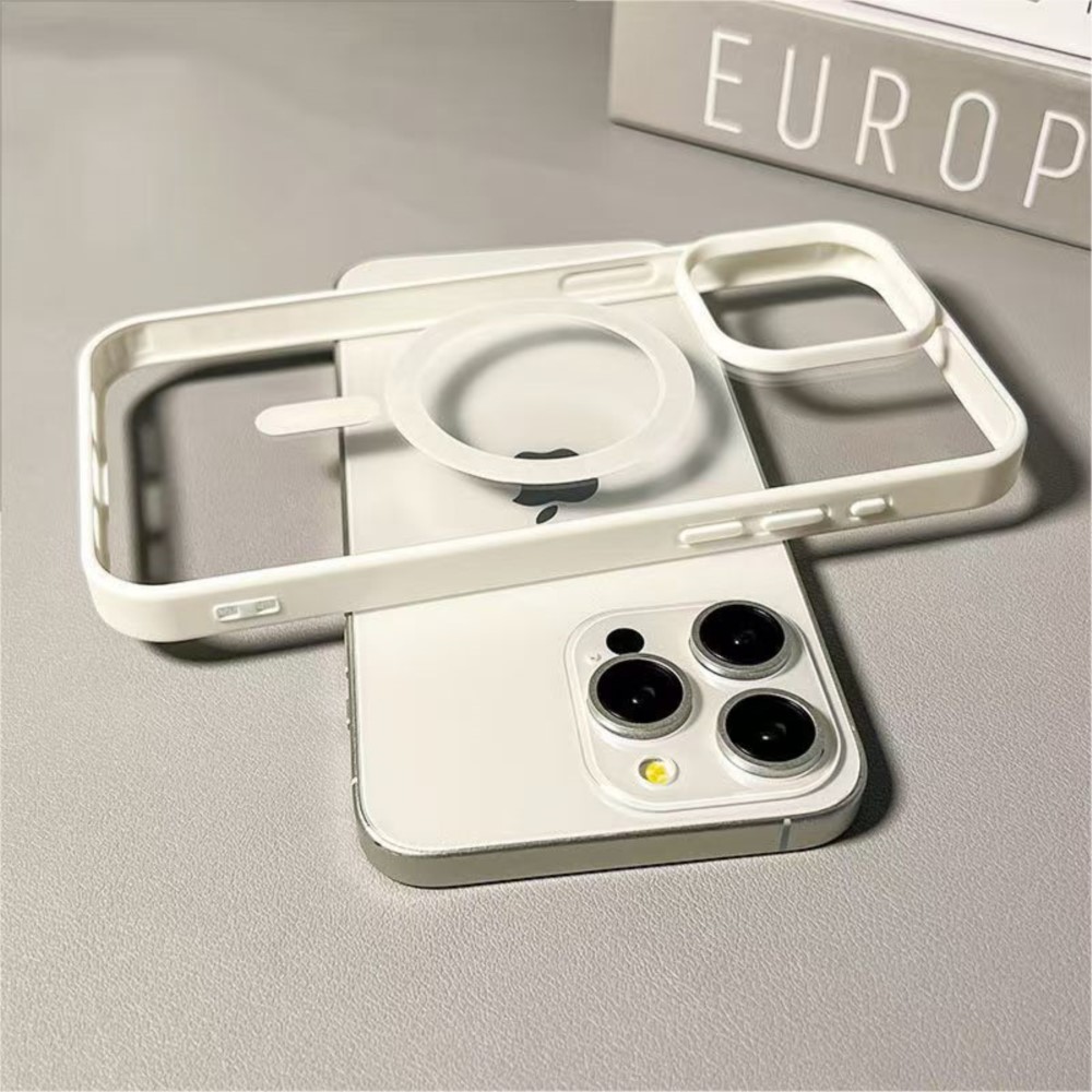 Luxury Magnetic for Magsafe Wireless Charge Case For iPhone 17 16 15 14 13 11 12 Pro Max 15 Plus Air Hard PC Shockproof Cover