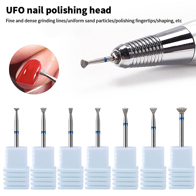 New Diamond Cutter Manicure Nail Drill Bits Electric Nail Files White Grinding Bits Mills Cutter Nail Art Tools Accessories
