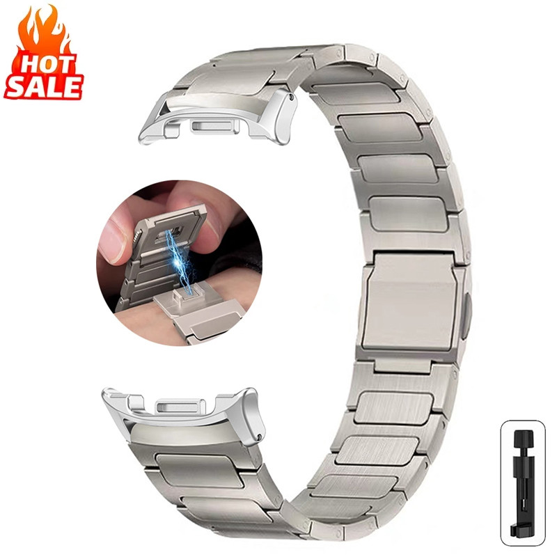 Titanium+ Strap for Watch Ultra 2025 2024 47mm Metal Magnetic Luxury Business Band For Ultra