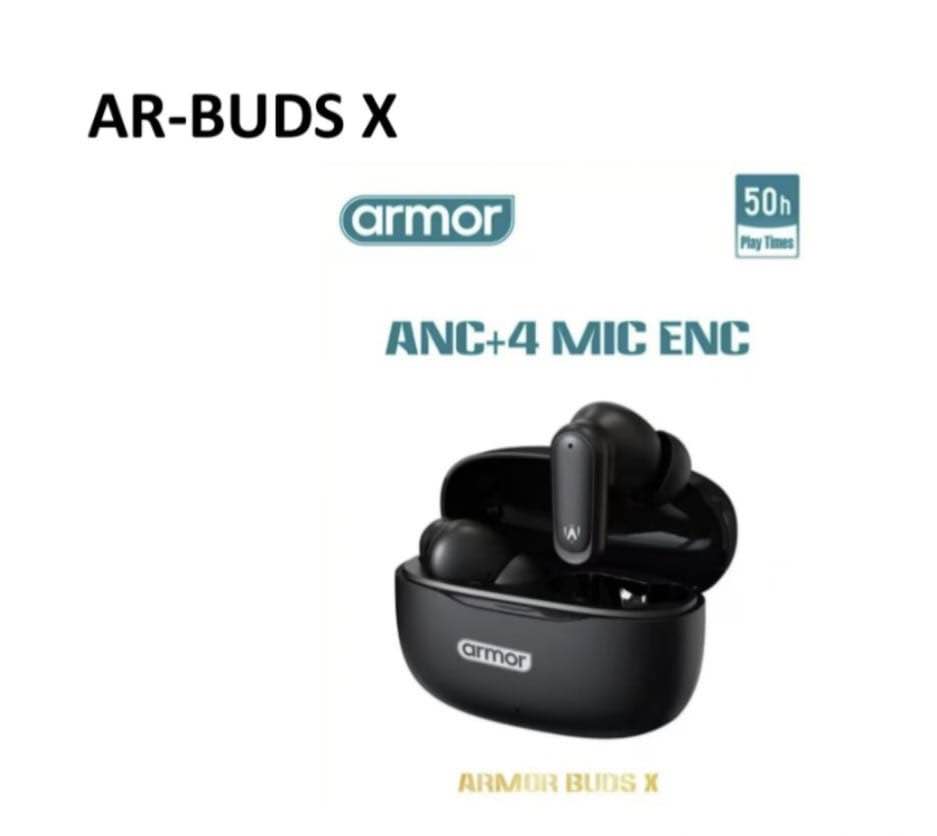Earbuds armor buds x 50hours play time