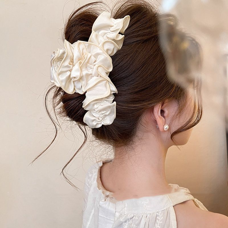 1PC Pleated Ponytail Grab Clip Fashion Hundred Hobbies Back of Head Plate Hair Shark Clip Advanced Feeling Top Clip Headdress