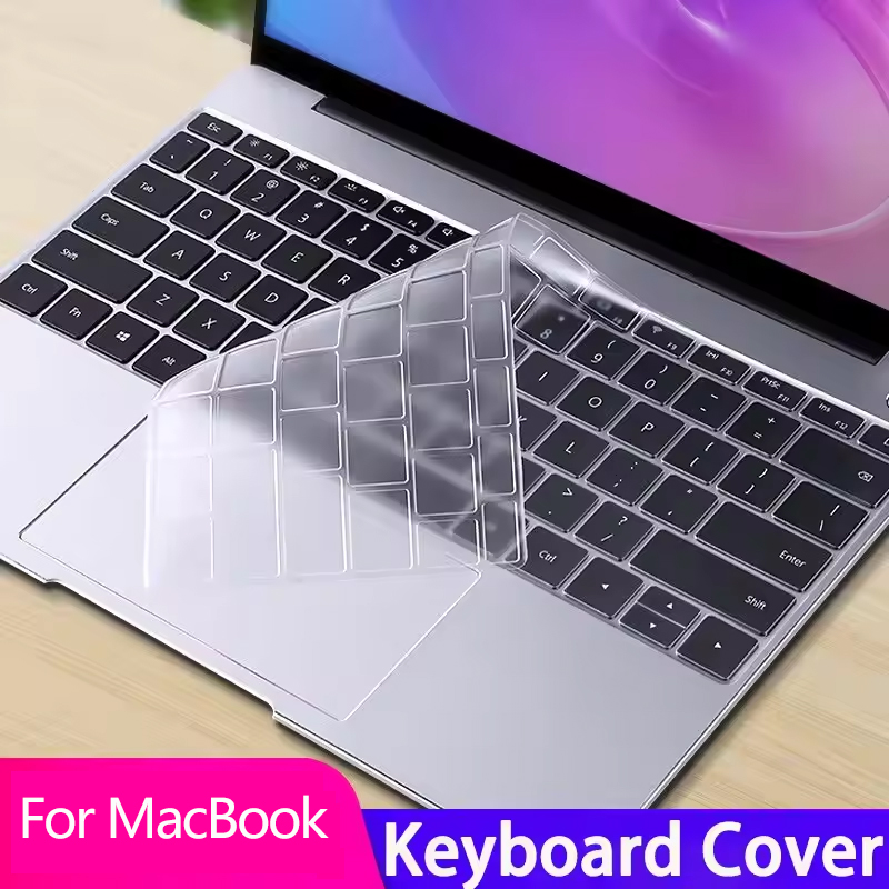 Premium Transparent Silicone Keyboard Cover Ultra Thin for MacBook Pro 14 16" M4 M3 M2 M1 Pro/Max, Air 15" 13.6" M3 M2