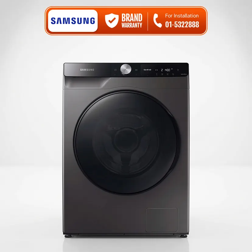 Samsung WD90T634DBN 9 Kg washer/6 kg Dryer Front Loading Fully Automatic Washing Machine.