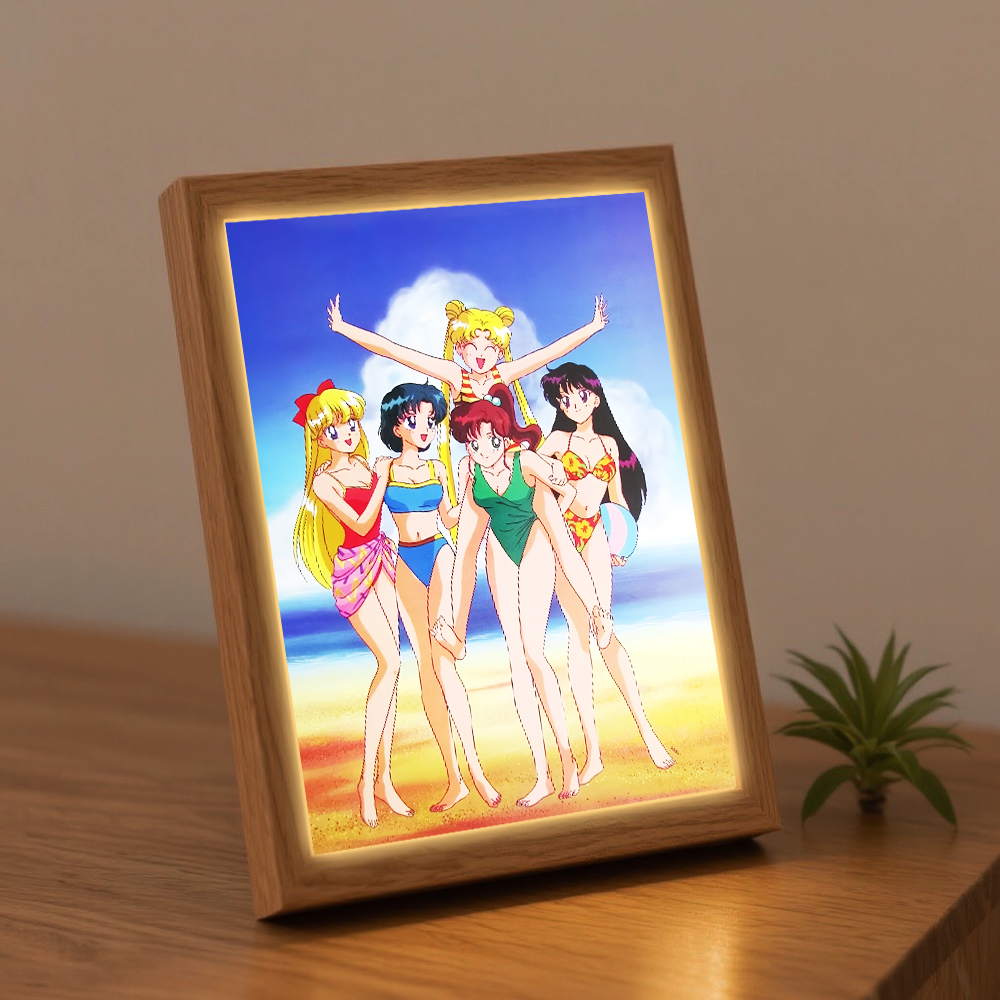 Sailor Moon Character Cartoon LED Lights Jupiter Makoto, Venus Minako, and Usagi Tsukino Bedroom and Study Decoration Items