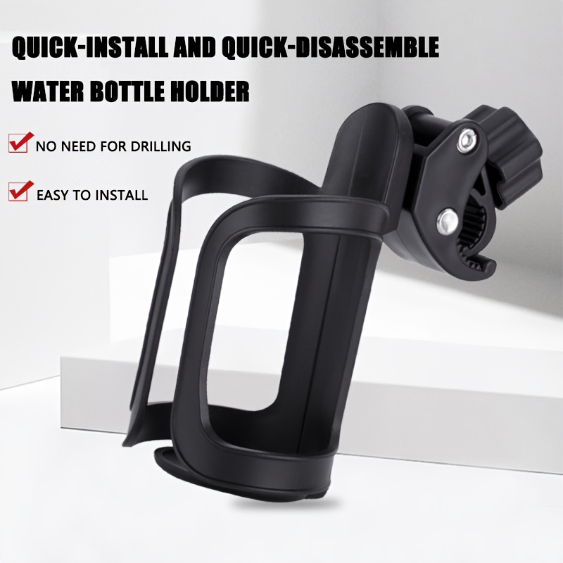 Bicycle Bottle Cage 360° Rotating Non-Slip Universal Bottle Holder for Baby Stroller MTB Easy Install Lightweight Bottle Holder