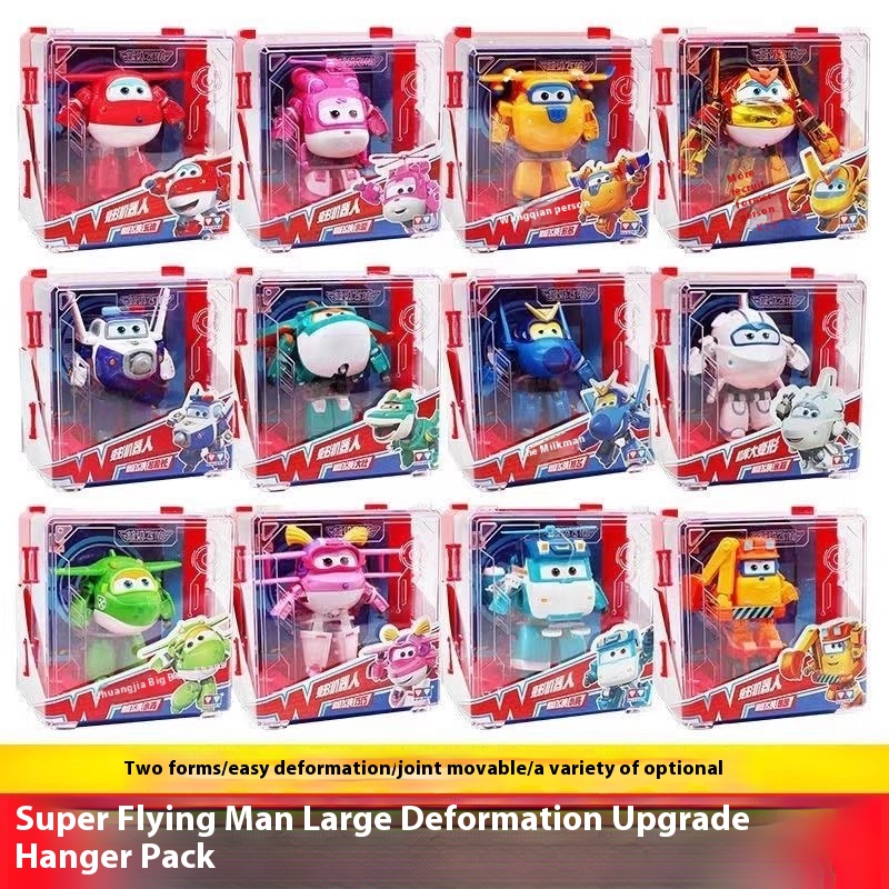 Hot New Super Wings 2" Scale Mini Transforming Anime Deformation Plane Robot Action Figures Transformation Toys For Kids