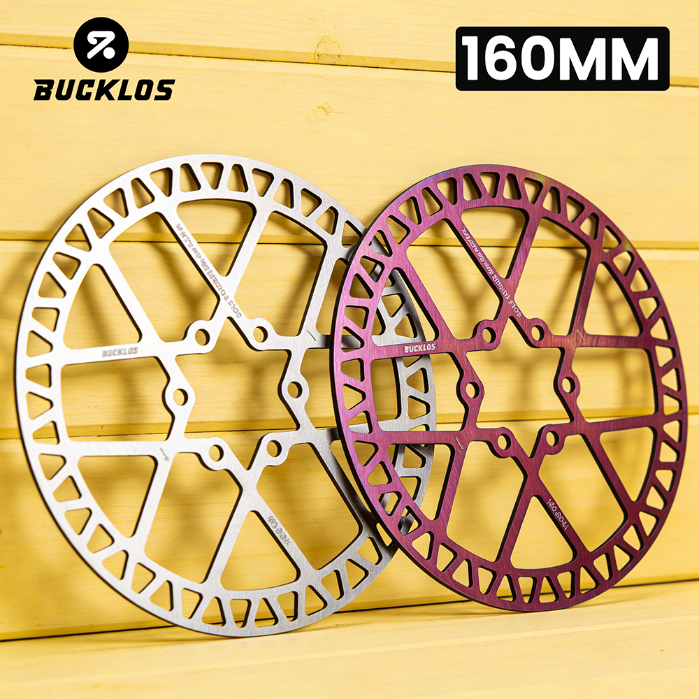 BUCKLOS 160MM Bike Brake Rotor 6 Bolts Bicycle Brake Discs Ultralight MTB Road Cycling Hydraulic Brake Disk Rotor Bicycle Parts