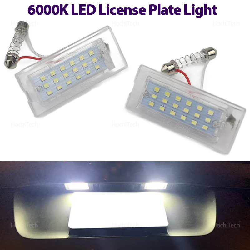 2PCS Durable White Canbus Rear License Plate Tag Lights LED for Audi TT MK1 8N 1999 2000 2001 2002 2003 2004 2005 2006