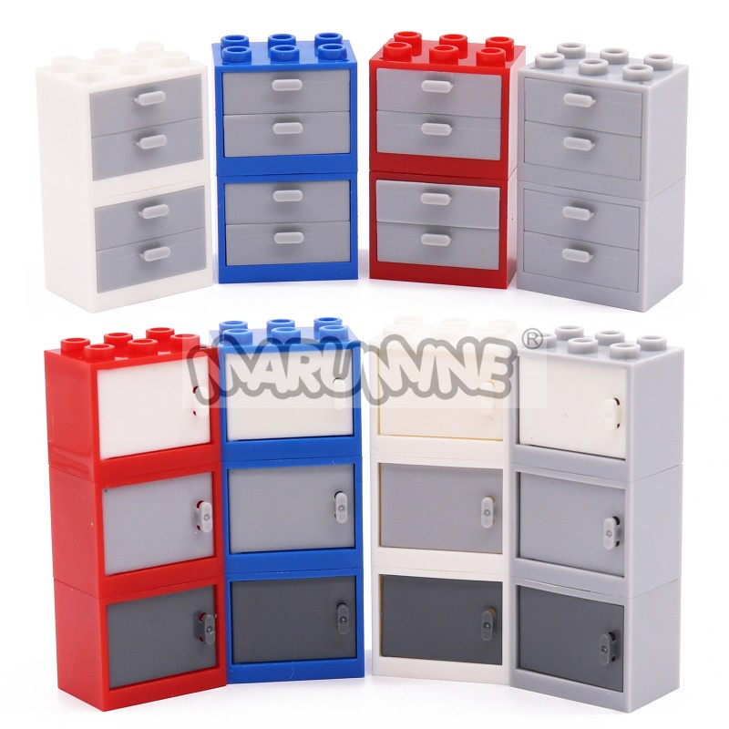 10PCS MOC City Brick Roof 6x8 Inclined Panel Slope Building Blocks Street View House Parts Accessories Compatible with 4515