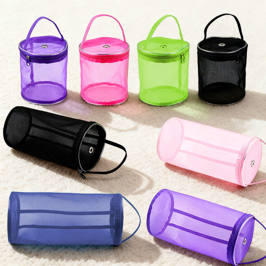 1Pc Colorful Multi-Size Pvc Mesh Yarn Storage Bag DIY Handmade Knitting Tools Crochet Yarn Storage Bag