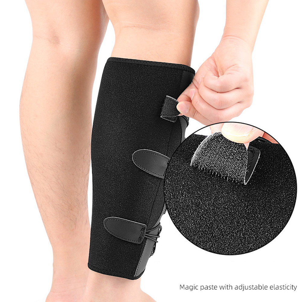 1PC Calf Brace for Torn Calf Muscle and Shin Splint Pain Relief - Adjustable Compression Support Wrap for Lower Leg Tibia Injury