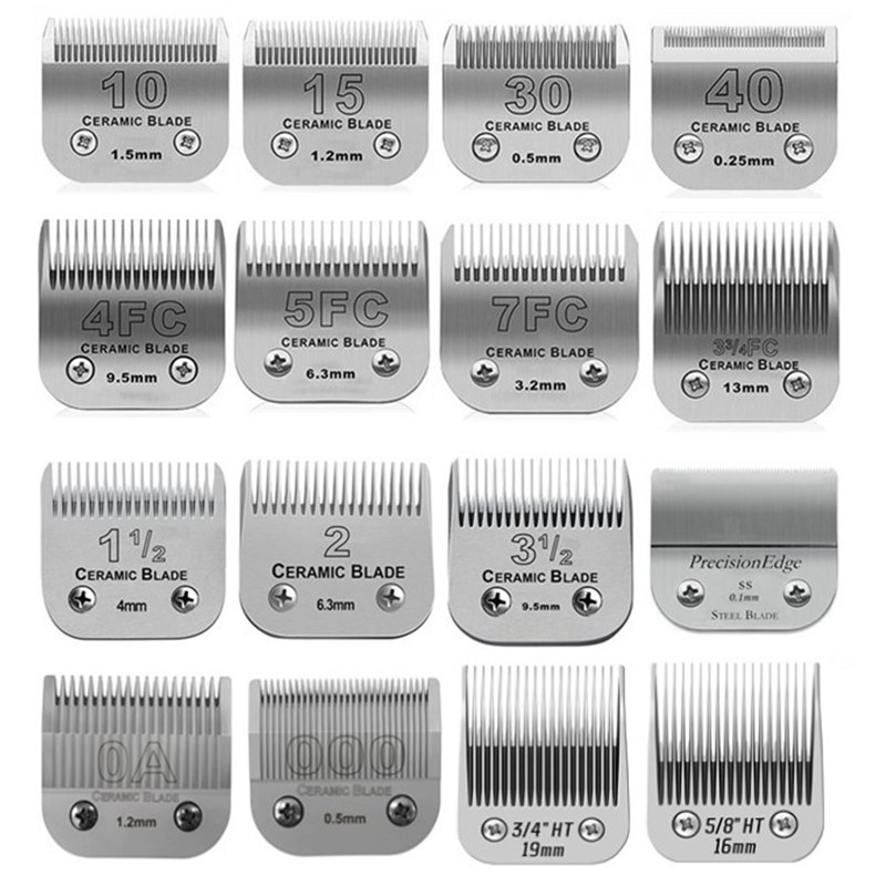 Detachable Pet Dog Animal Clipper Replacement Ceramic Blade Compatible with Most Andis,Oster A5,Wahl KM10 Series Clippers
