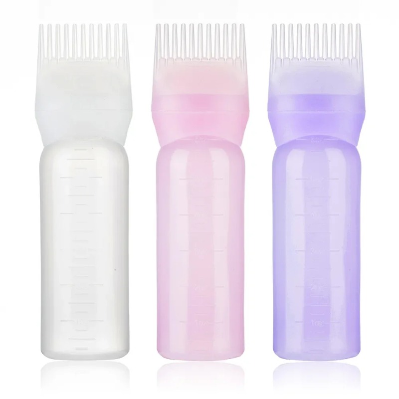 180ml Portable Scalp Applicator Comb for Hair Growth Serum Oil Nourish with Teeth Massage Liquid Comb for Salon Hair Care advance hair growth serum roll on