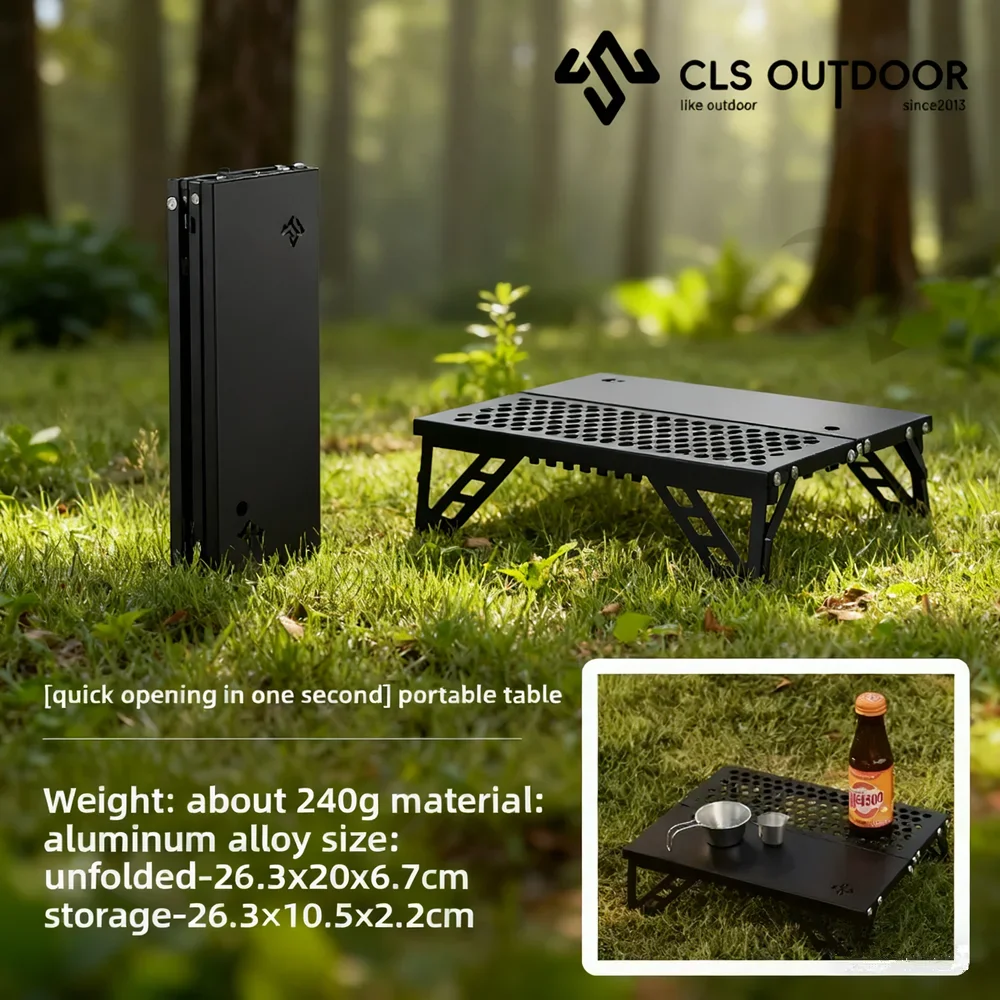 MOUNTAINHIKER Outdoor Mini Folding Table UltraLight Portable Pocket Small Table BBQ Mountaineering Picnic Aluminum Alloy Table