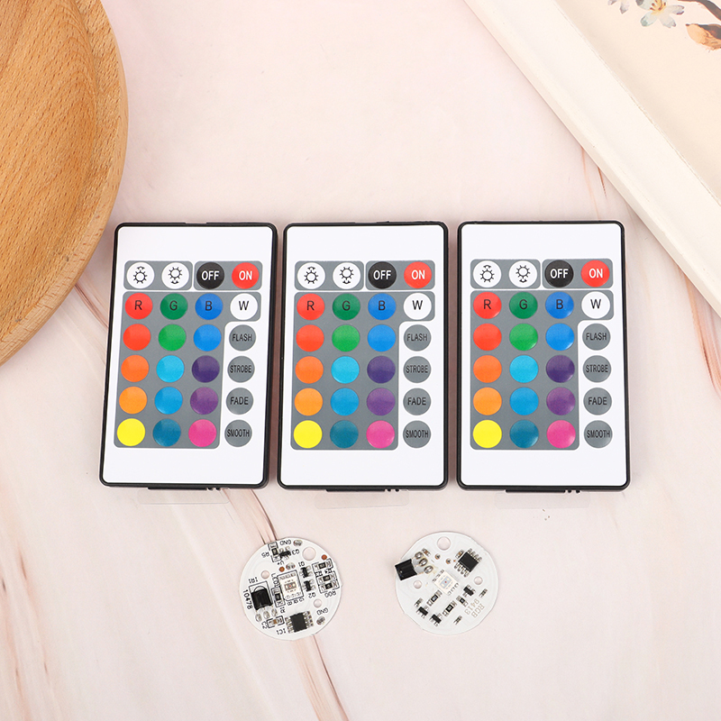 5V Low Voltage LED Colors Colorful Gradient Round Board Lamp Light Board Source With Infrared Remote Control LED Light Beads