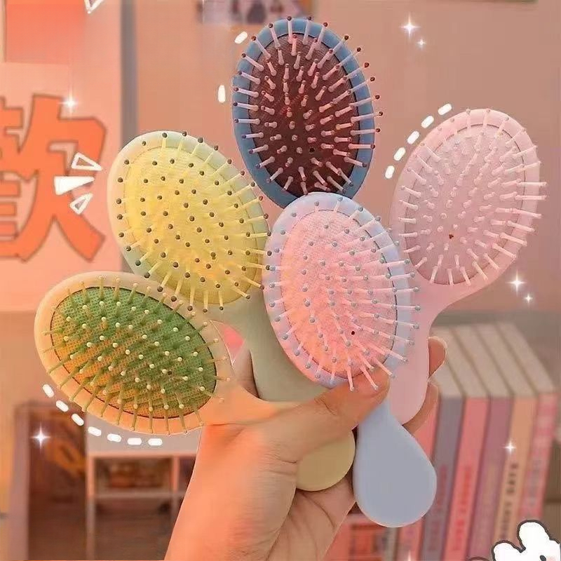 Cute Mini Girls Hair Brush Comb Portable Detangler Massage Styling Tool for Women