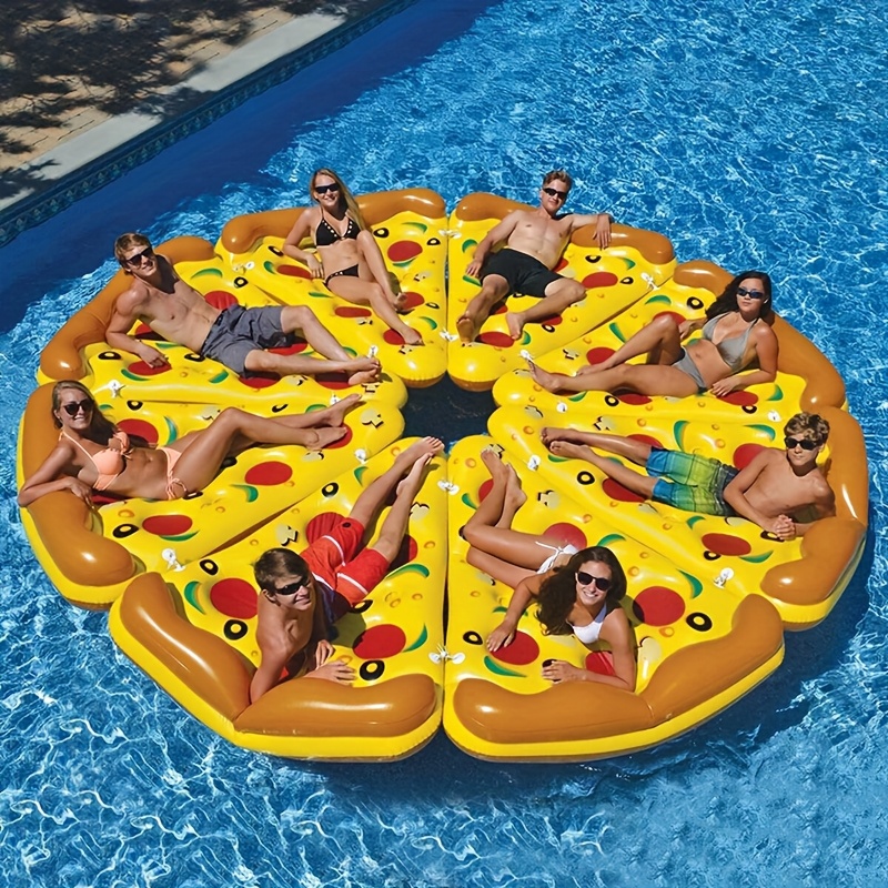 Giant Inflatable Pizza Slice Pool Float, Fun Pool Floaties, Swim Party Toy, Summer Pool Raft , Extra Large