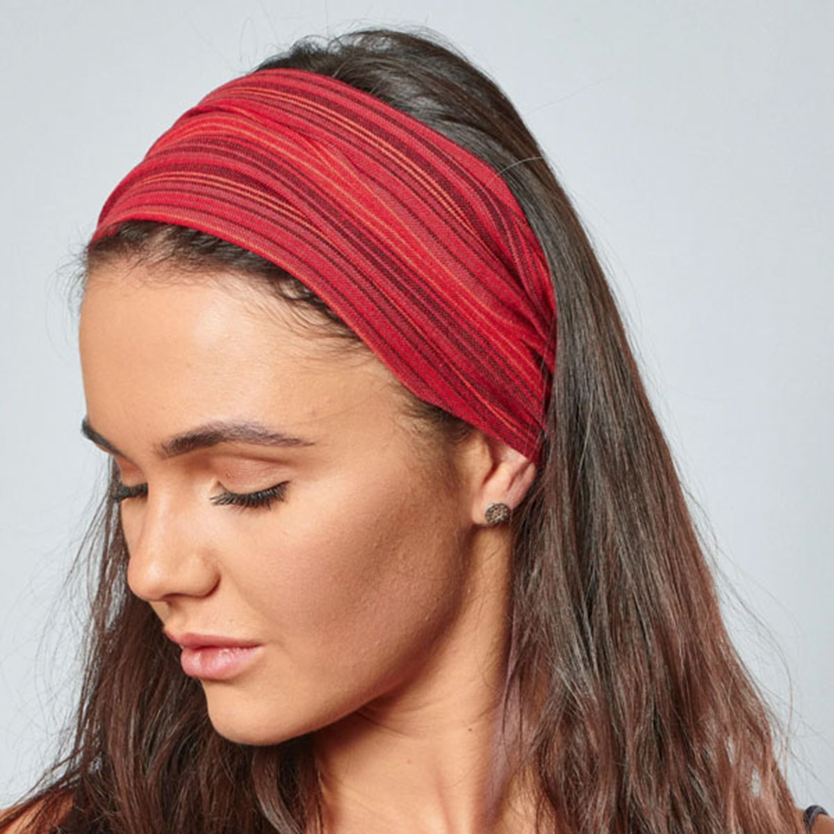 Striped Cotton Headband Bandana 2 Pcs. Pack - Comfortable, Stylish, Everyday Wear