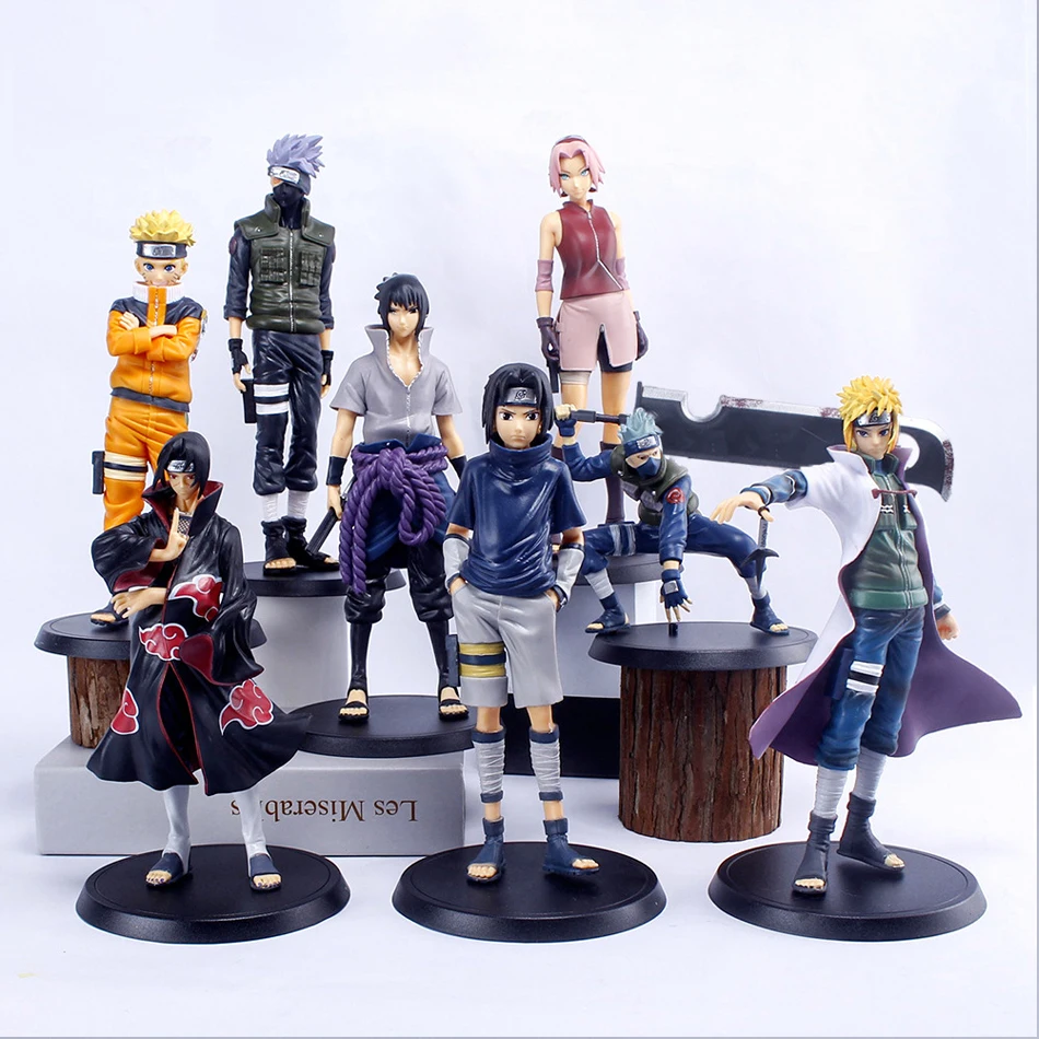 @New Naruto Shippuden Anime Figure - Uchiha Itachi, Sasuke, Pain, Kakashi Action Figure PVC Model Decoration Toy