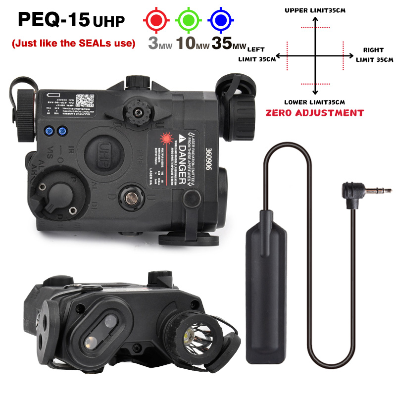 Tactical ATPIAL (LA-5C/PEQ UHP) Ultra High Power AN/PEQ-15 Scout LED Fit 20MM Rail Hunting Outdoor strong light flashlight