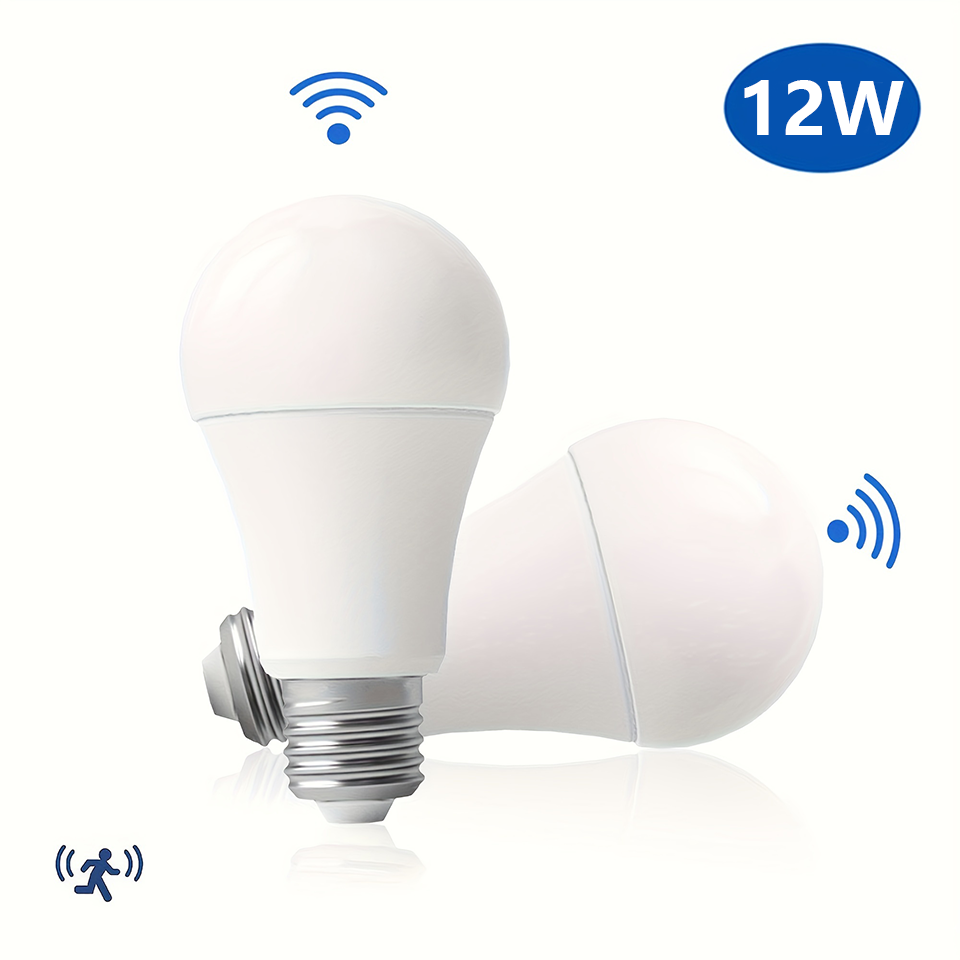 LED E27 Radar Sensitive Light Bulb 85-265V Energy Saving Smart Detection Motion Sensor Light 12W Lampada LED lightify