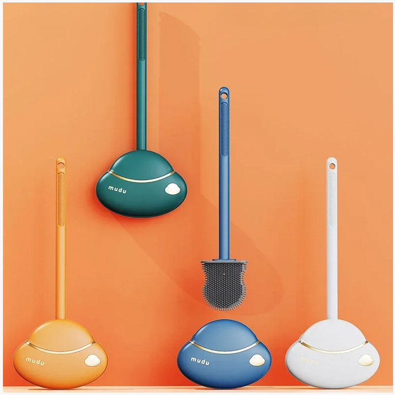 Little Cloud Toilet Brush Toilet Brush Toilet Brush Wall Hanging Long handled Silicone Brush