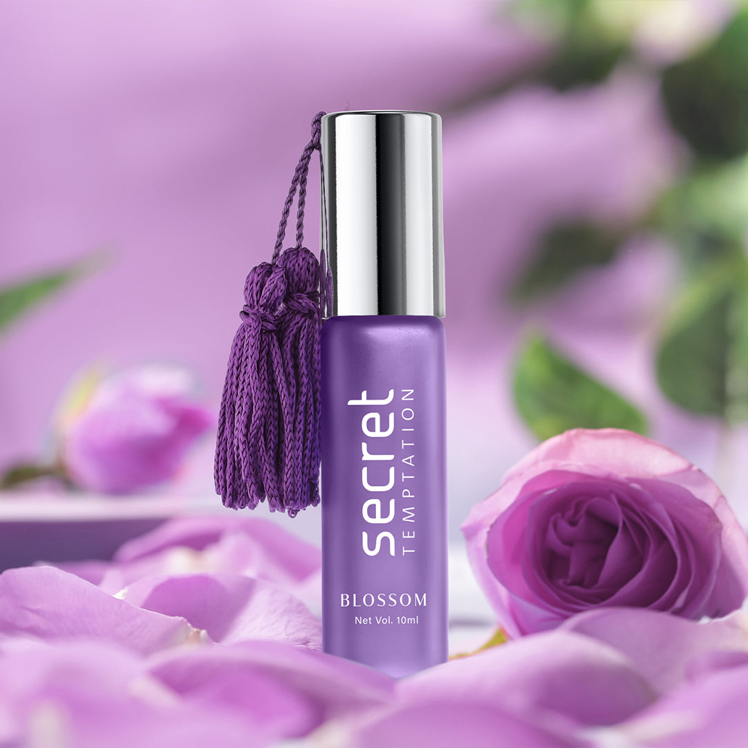 Secret Temptation Blossom Roll-On Perfume for Women | Long-Lasting Floral Fragrance | Compact Travel-Friendly Bottle | Everyday Wear | 10ml
