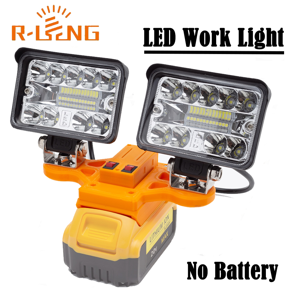 Portable LED Work Light For Makita 18V Lithium Battery w/USB Type-C Cordless Outdoor Work Fishing Handheld Emergency Light