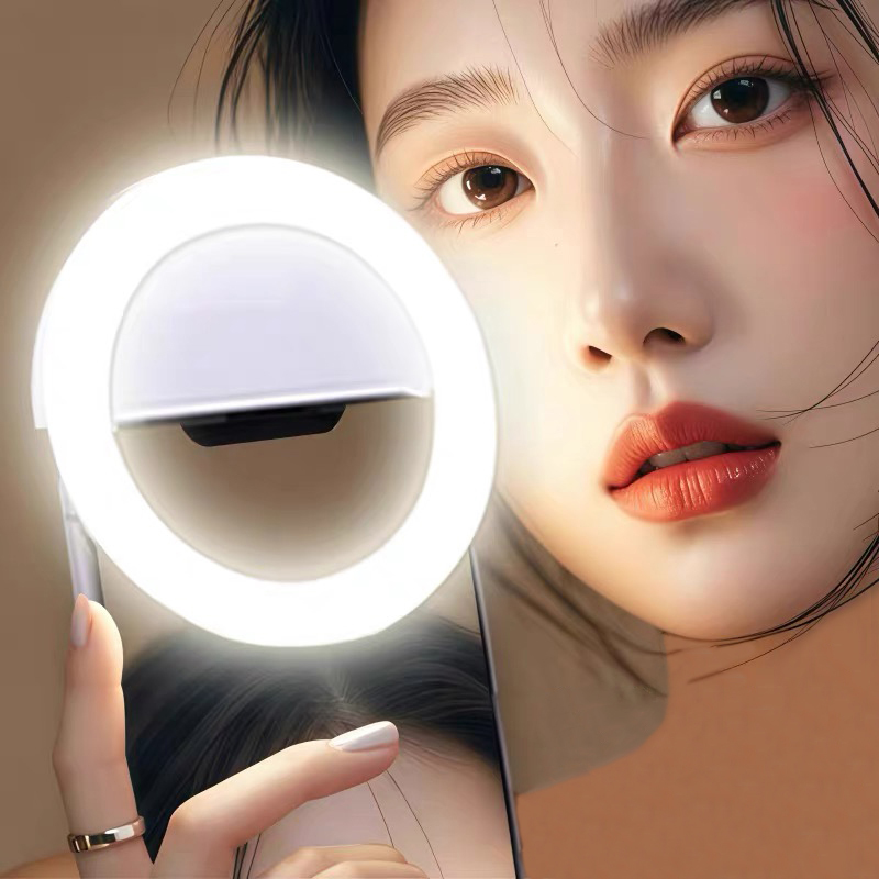 Battery Selfie Light Ring Light LED Photographic Lighting Photo Lamp Video Light Photography Ringlight Photo For iPhone