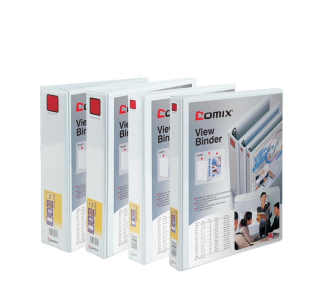 A4 Size Comix 4 Ring View Binder File 1 Inch Model A214