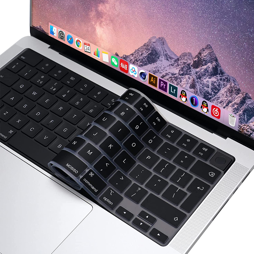 Compatible keyboard cover for 2022 MacBook Air 13.6 m2 A2681/2021 2023 MacBook Pro14 16 M1 A2442 A2485 A2779 A2780 with touch ID