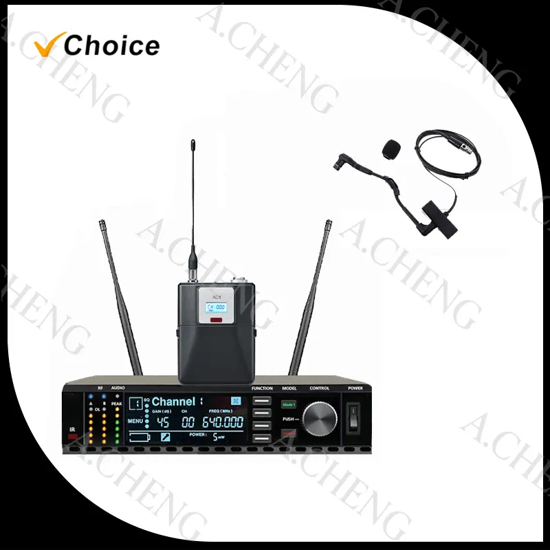 A.CHENG AD4G B98c Bodypack Saxophone Wireless Microphone UHF Long-Distance Reception Suitable for Performance Occasions