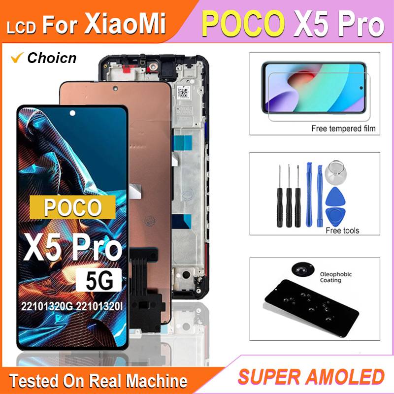 For Xiaomi Poco F5 6.67 For ‎Poco F5 23049PCD8G 23049PCD8I LCD Display Touch Screen Digitizer Assembly Replacement