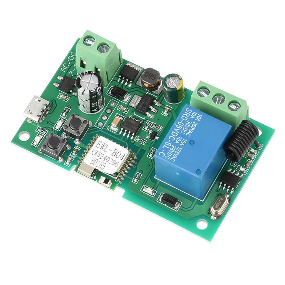 DC 5V 7V-32V Wifi Relay Module for eWeLink APP Remote Control Self-lock Wireless Delay Relay for Smart Intelligent Home