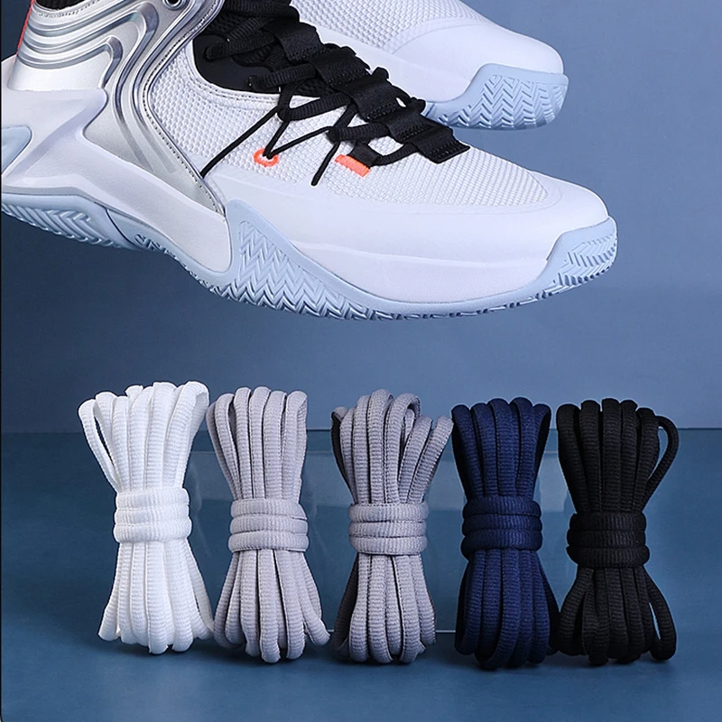 1 Pair Basketball Sneakers Shoe Laces Men And Women Half Round Shoelaces Sport/Running Wear-resistant Shoelace