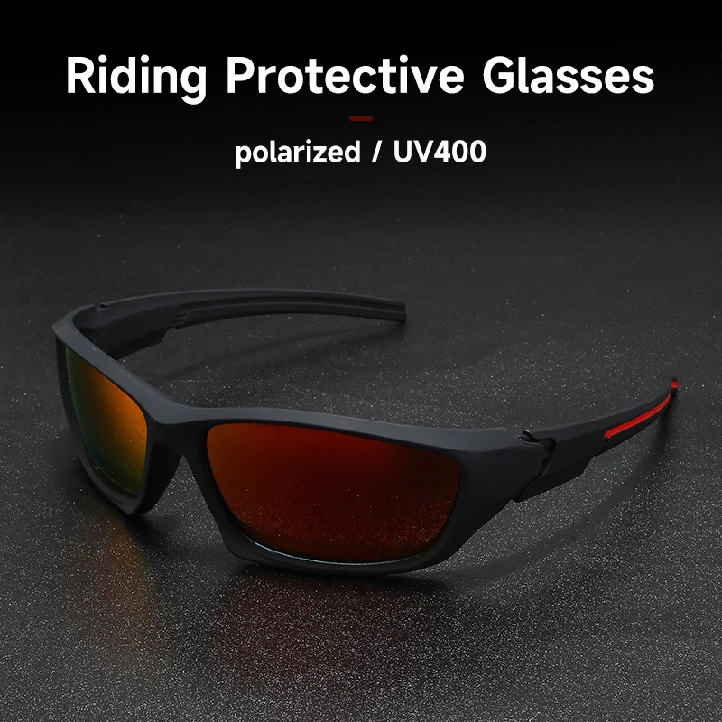 1/2PCS Polarized Riding Glasses Men Cycling Protective Glasses Women UV400 Outdoor Sports Eyewear Bike Sunglasses MTB Goggles