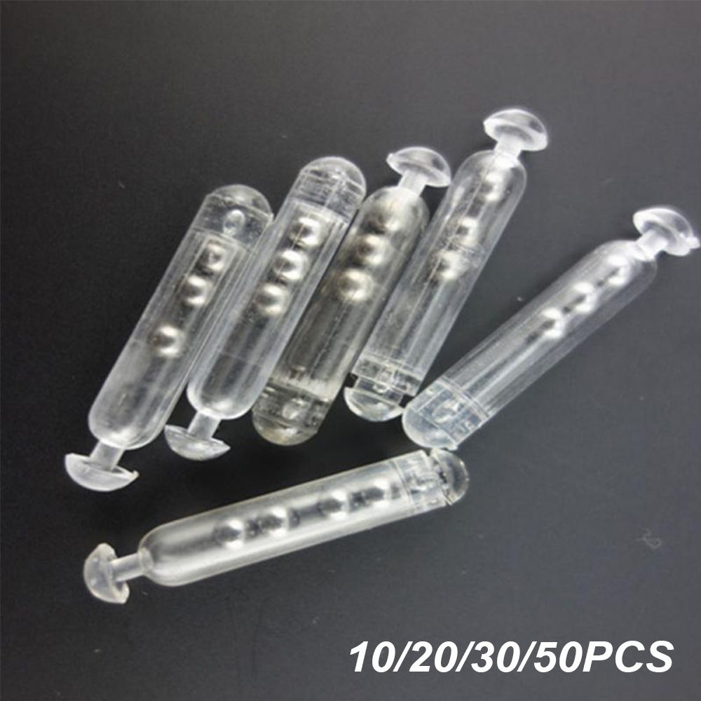 10/20/30/40/50pcs Durable Steel Ball Attract Fish Tie Tying Sound Bar Baits DIY Tools Fishing Rattles Insert Tube Shake Attract