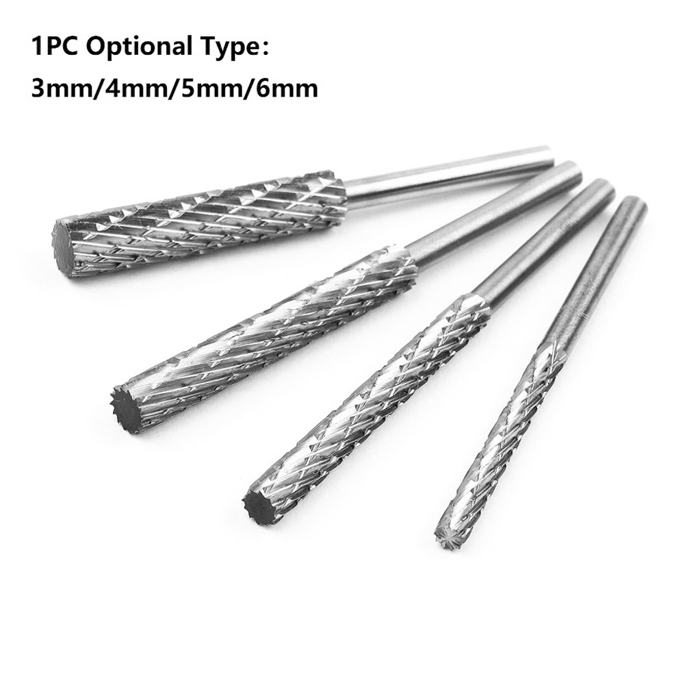 Rotary File 3mm/4mm/5mm/6mm Shank High Speed Steel Rotary Burr Tool Plastic Wood Carving Rotary File For Carving Deburring