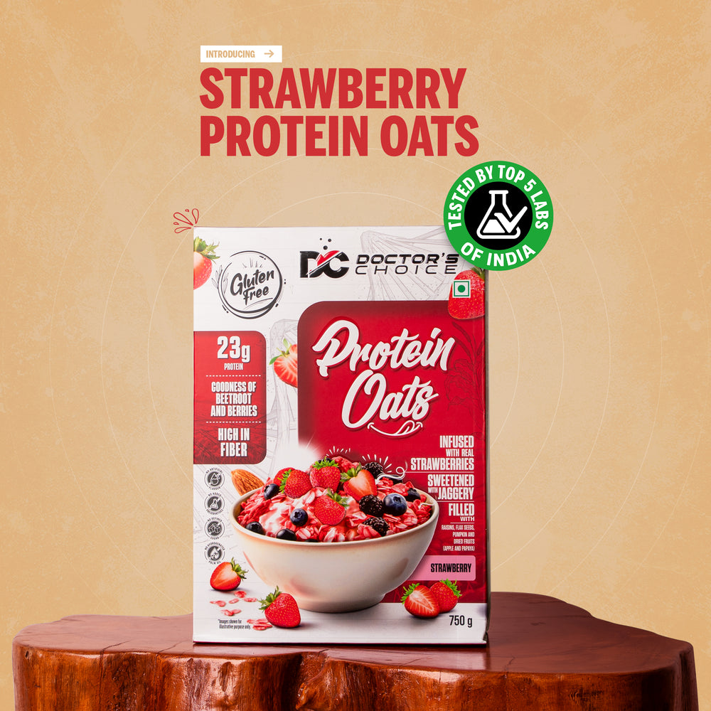 Doctor's Choice Chocolate Protein Oats - 24g Protein 750gm Gluten free