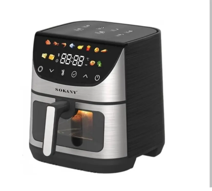Sokany Healthy Air Fryer 9.5 Ltr With Glass Window Bucket