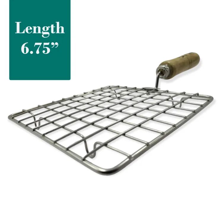 Square Stainless Steel Papad, Vegetable, Meat Roaster Grilling Pan