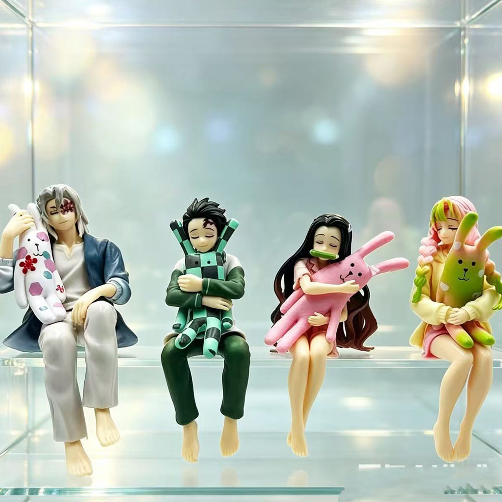Brand New Original Anime Pajamas Series Kamado Nezuko/Kamado Tanjirou/Uzui Tengen PVC Action Figure Instant Noodle Press