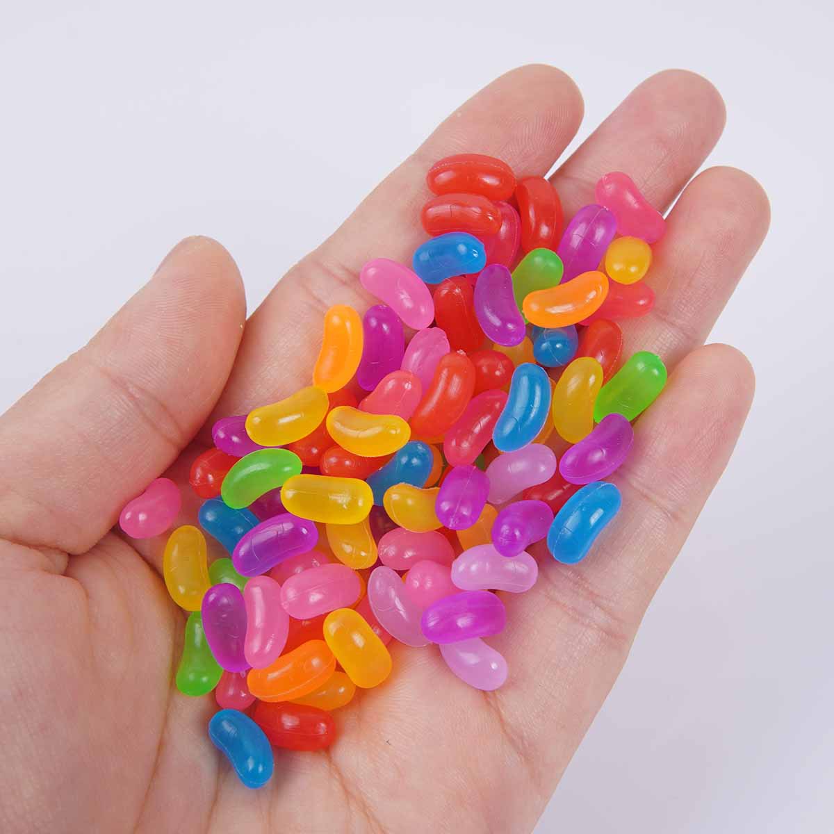 30pcs Mini Fruit Candy Pops Artificial Fondant Beans Handmade Simulation Candy Bars for Home Decor & Miniature Food Play