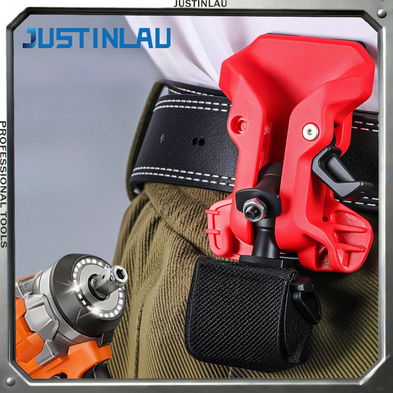 JUSTINLAU 1PC Portable Self-locking Fast Hanging Electric Tool Waist Hanging High Hardness Thick Hand Drill Tool Waist Hanging