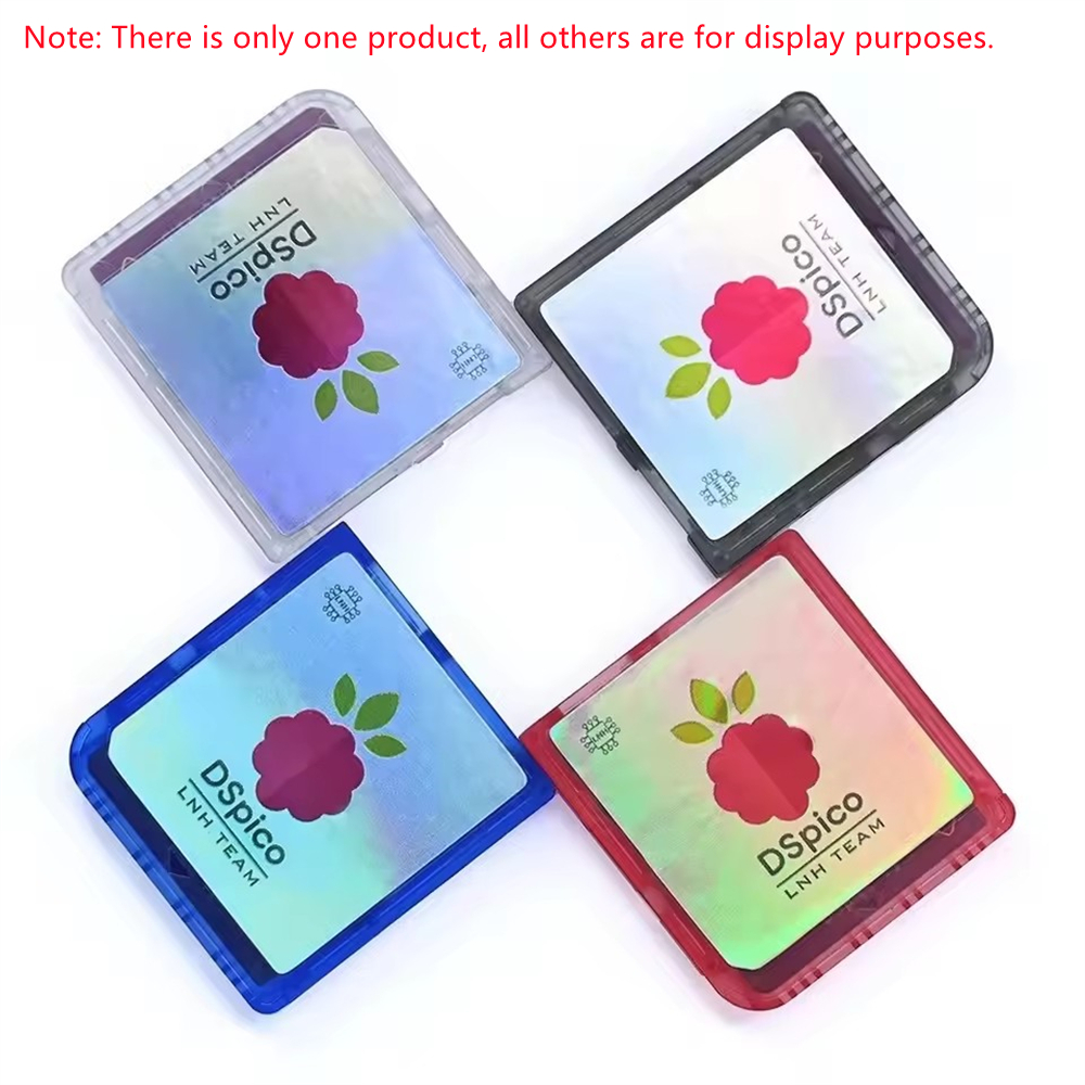 COOL DIER Transparent frosted Colored DSpico Game Reader Compatible With NDS NDSL DSi 3DS Console RP2040 MCU