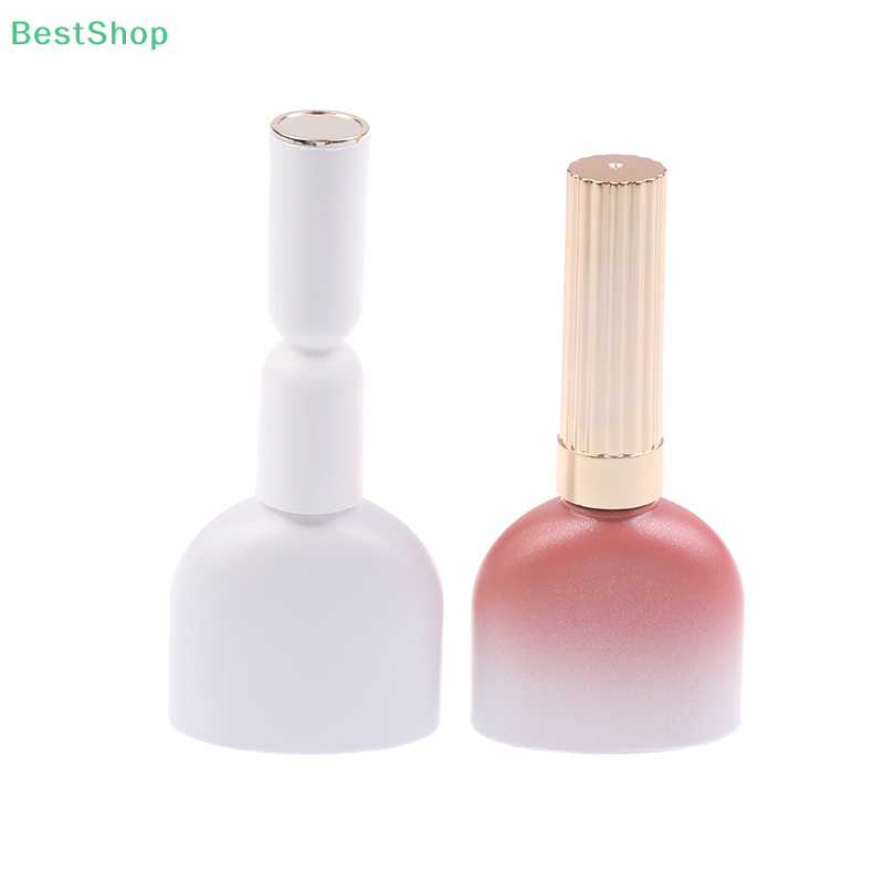 ★★★Reuseable Pink 15ml Nail Polish Empty Glass Bottle With Brushes,Manicure Oil Dispenser