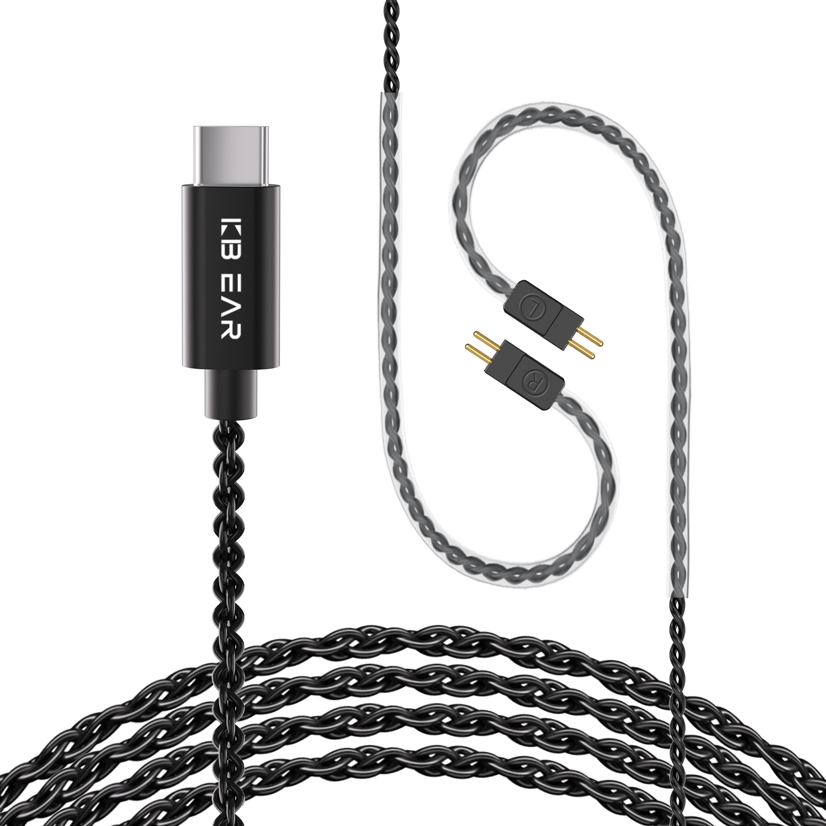 KBEAR TYPE-C 4994 4N OFC Cables USB-C 2PIN/QDC/TFZ TYPE-C And DAC Widely Compatibled with Android/iOS/Windows/Mac/Linux For KZ