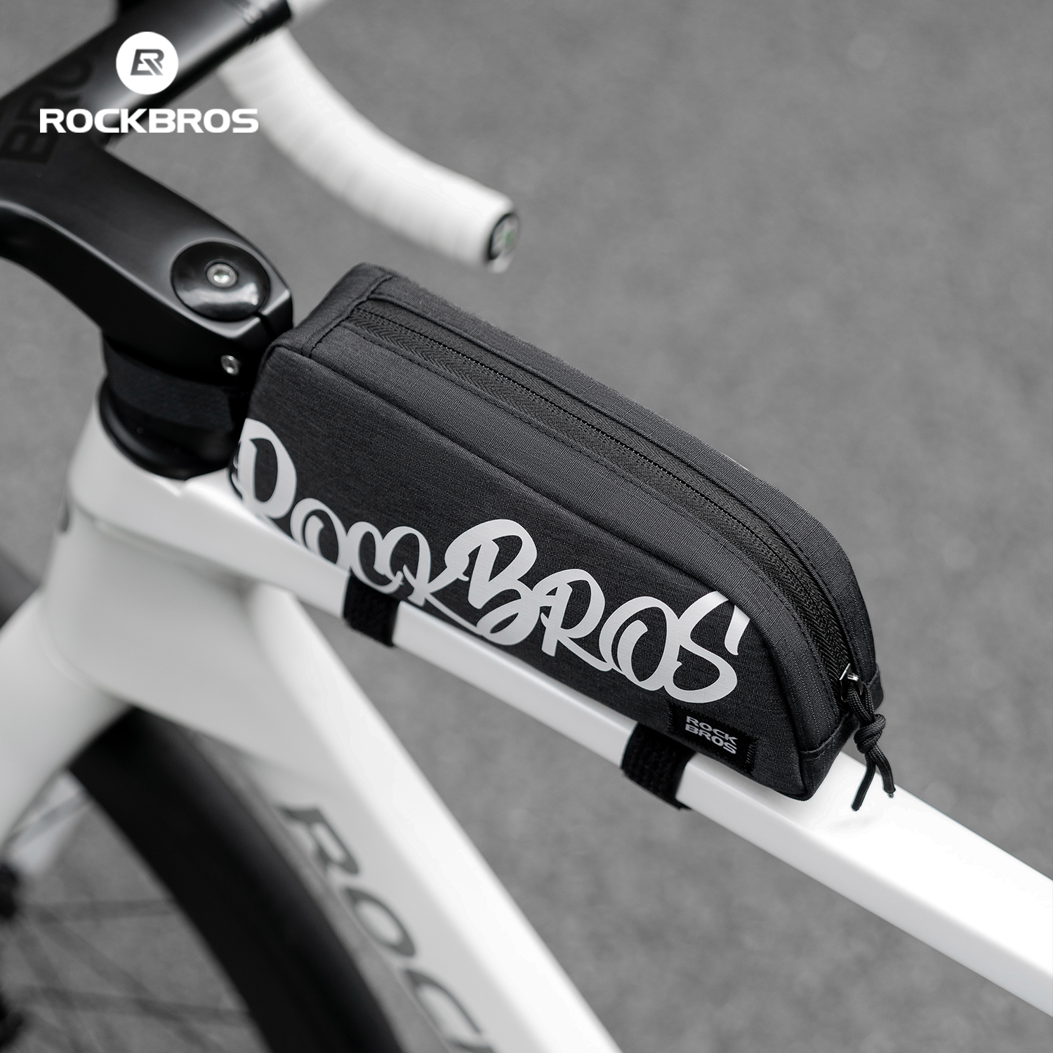 ROCKBROS Bike Top Tube Bag Ultra-Light Bicycle Bag Large Capacity Cycling Pannier Bag Cycling Storage Bag for MTB Road Bikes
